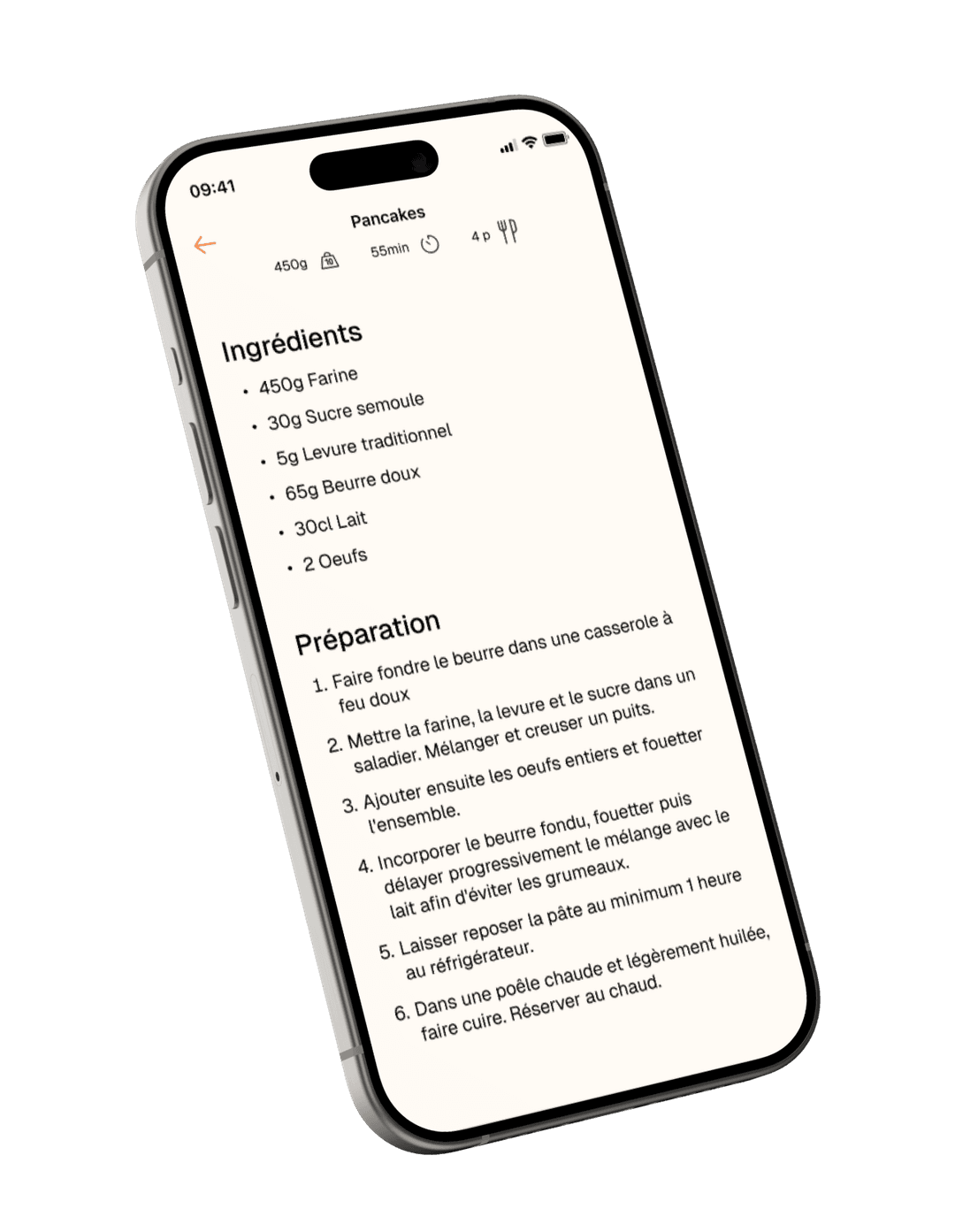 Fiche Recette